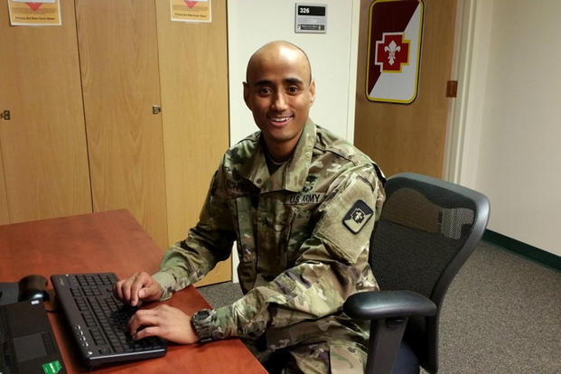 Army Sgt. Santosh Kachhepati, who enlisted through MAVNI, is now on track to receive a medical degree. Other MAVNI enlistees remain stuck in "bureaucratic limbo." (US Army photo/Cain Claxton)