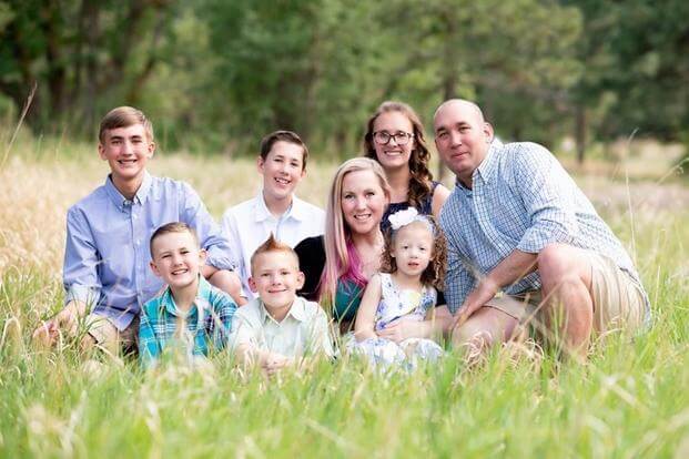 The Yarros family, just before CW3 Jason Yarros left for his fifth deployment. (Photo: Rebecca Yarros)