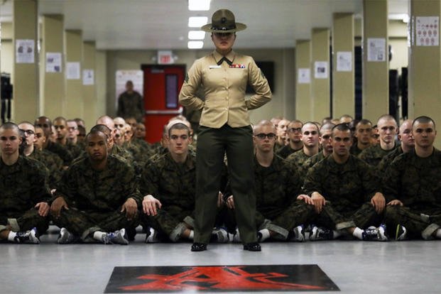 Marine Corps receiving. 