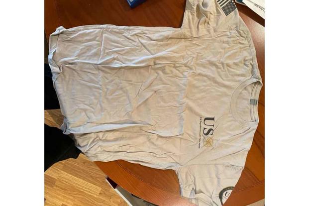One of the shirts Harold Earls sold to fund his Mt. Everest trip. (Contributed photo) One of the shirts Harold Earls sold to fund his Mt. Everest trip.