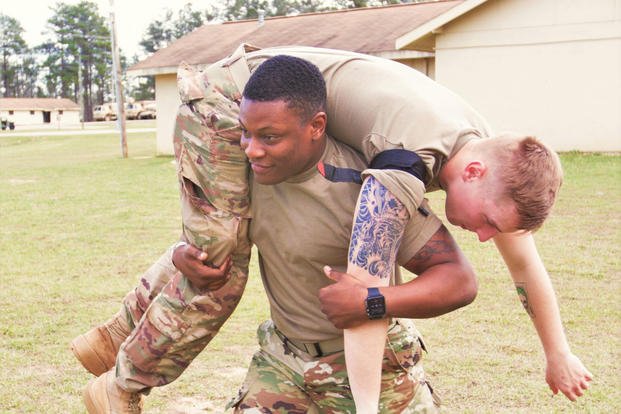 The fireman carry is a key exercise in tactical fitness.