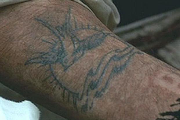 Not to be confused with a swallow tattoo for every 5k nautical miles … or the Disney Pirate. (Image from Disney’s Pirates of the Caribbean) Jack Sparrow tattoo