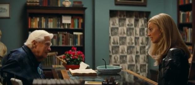 Clu Gulager and Margot Robbie in Quentin Tarantino's "Once Upon a Time...In Hollywood." (Sony Pictures) Clu Gulager Margot Robbie Once Upon a Time in Hollywood