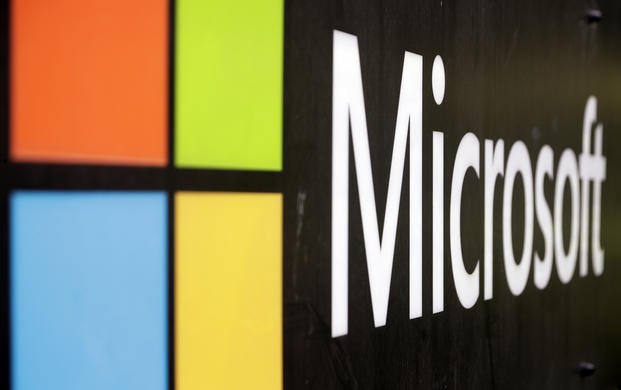 The Microsoft company logo 
