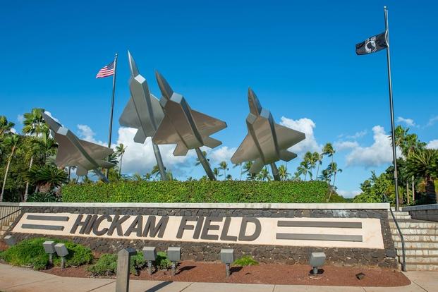 Image of Hickam Field Community Sign.