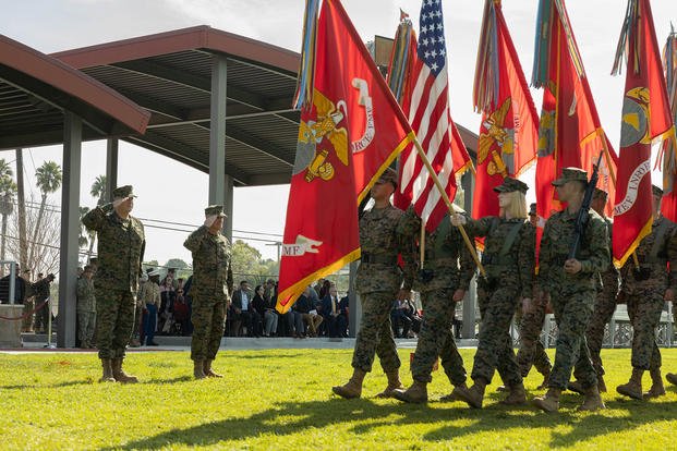 I MEF change of command ceremony at Marine Corps Base Camp Pendleton, California