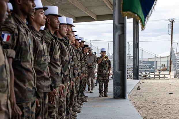 French Foreign Legionnaires at an awards formation at SLTE (DVIDS, photo by Cpl Judith Ann Lazaro)