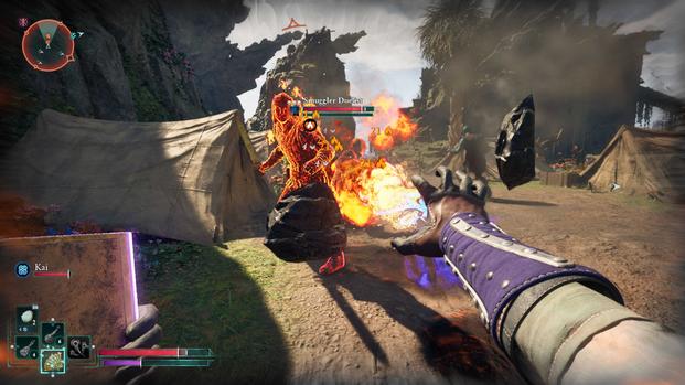 Casting fire in Avowed