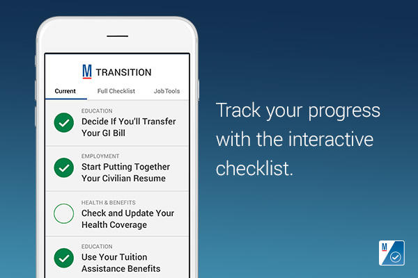 Track your progress with the interactive checklist