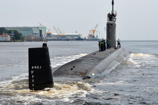 A Virginia-class attack submarine