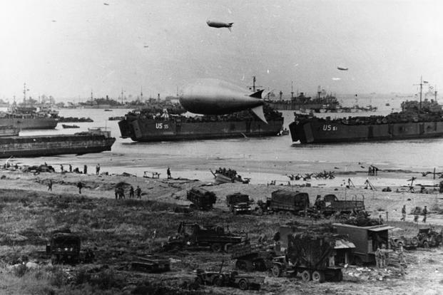 This graphic tells the story of how the France beachhead was supplied on "D-Day". 6 June 1944 (Photo: National Archives)
