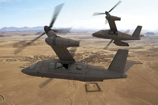 The tiltrotor V-280 Valor aircraft is Bell Helicopter's vision of the future as it prepares for flight demonstrations for the Army in 2017. Artists rendering courtesy Bell Helicopter