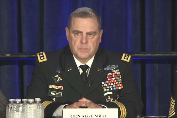 Gen. Mark Milley speaks at the AUSA 2016 Family Forum (Video grab via DoD Video)