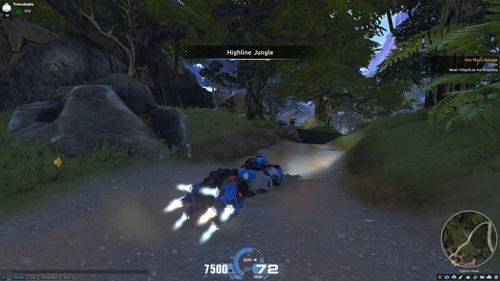 Firefall screenshot, bike