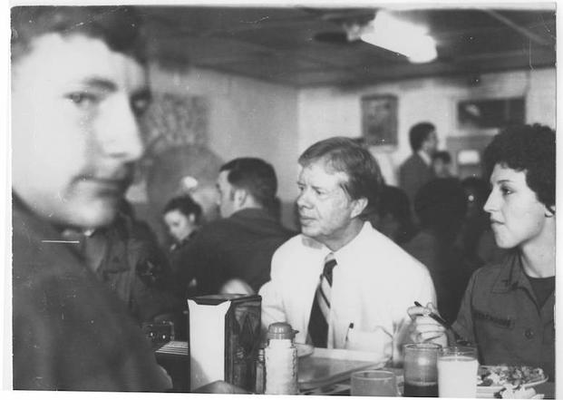 Bob at breakfast with President Jimmy Carter, 1979.