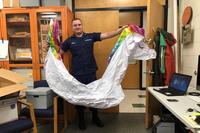Kimball’s unicorn swim floatie, which will be displayed at the U.S. Coast Guard Museum.