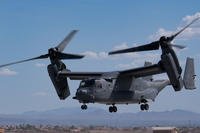 A CV-22B Osprey tiltrotor aircraft assigned to the 27th Special Operations Group, Cannon Air Force Base