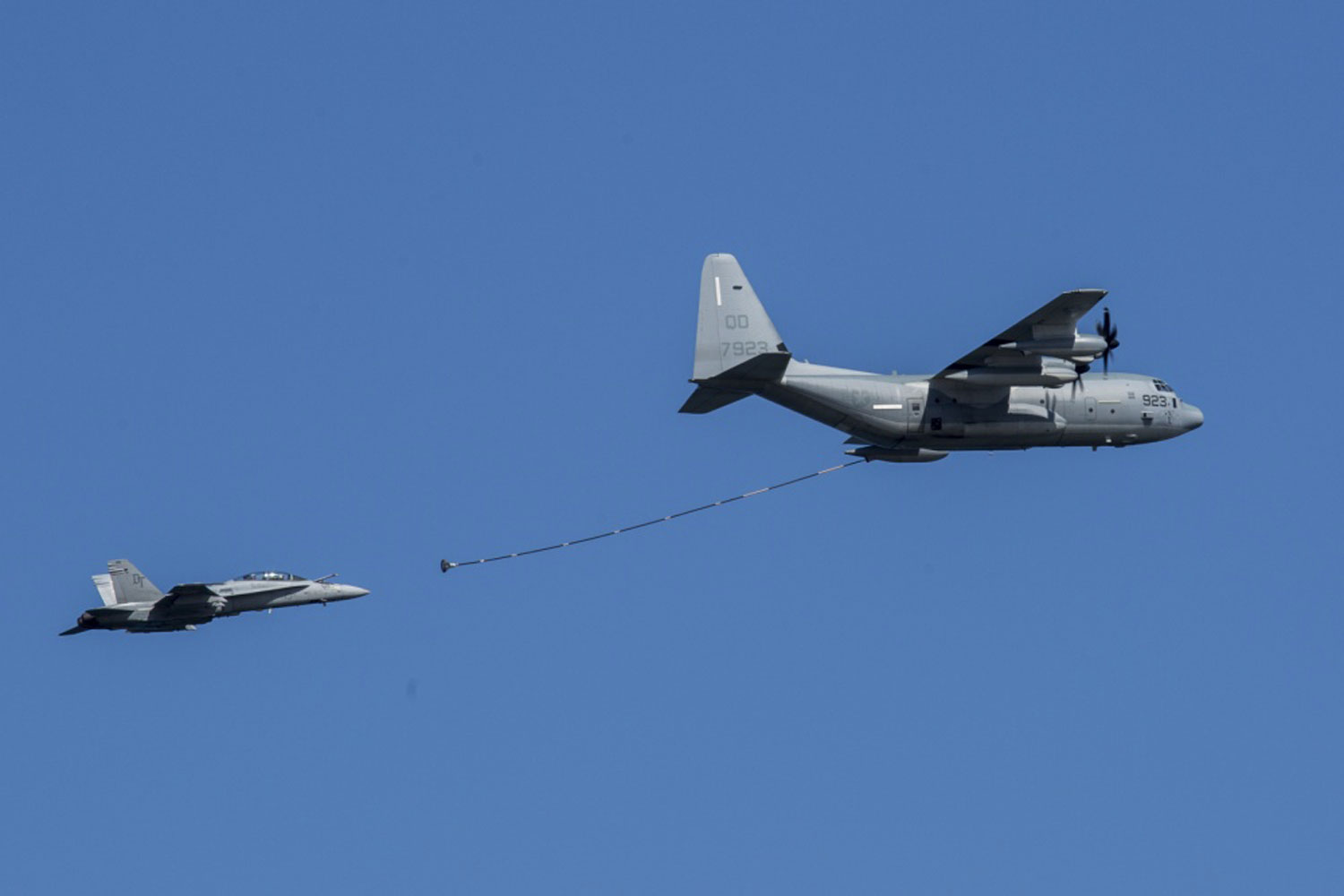 One Marine Killed, Another Rescued After Midair Collision During Refueling