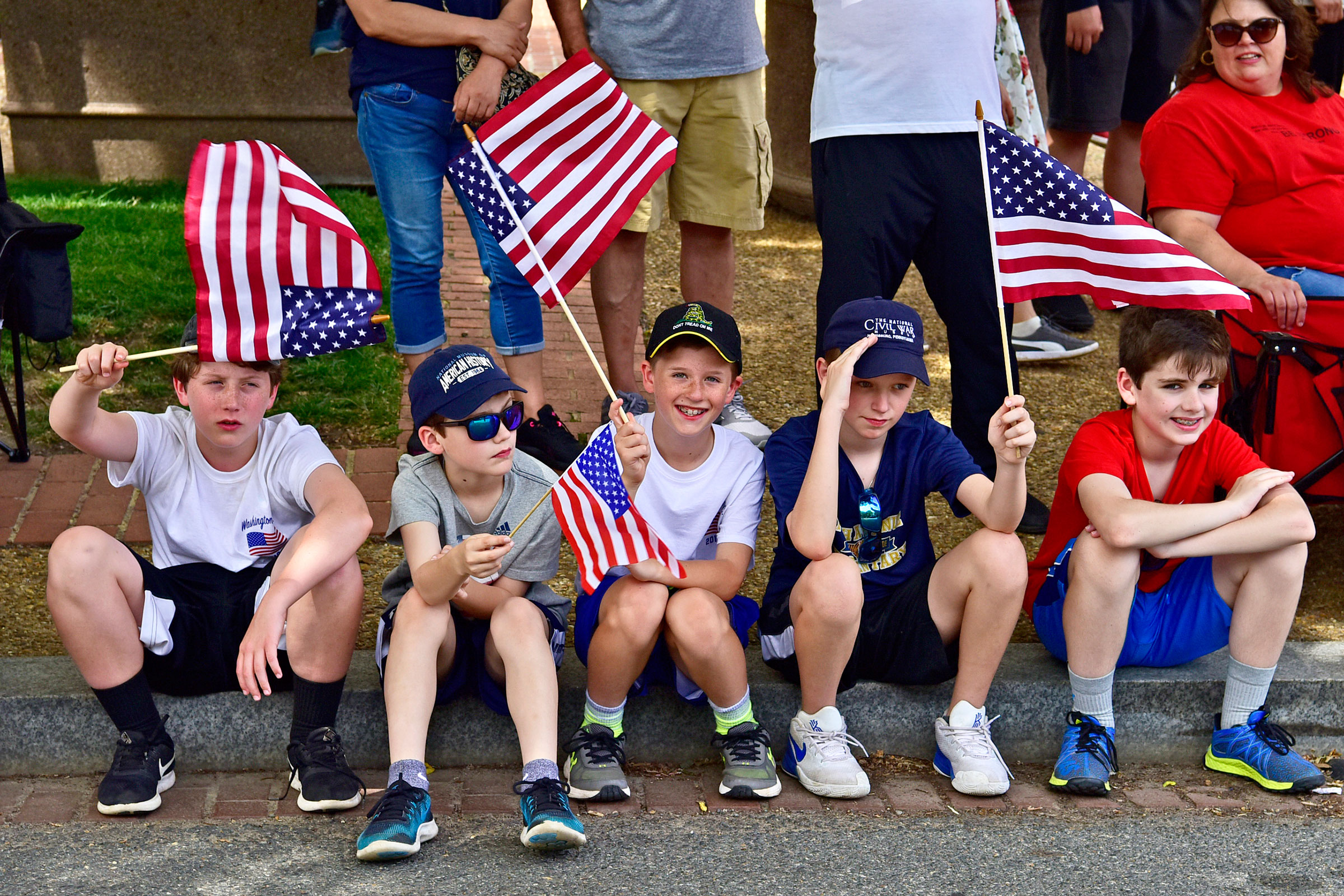 american flag on coffin