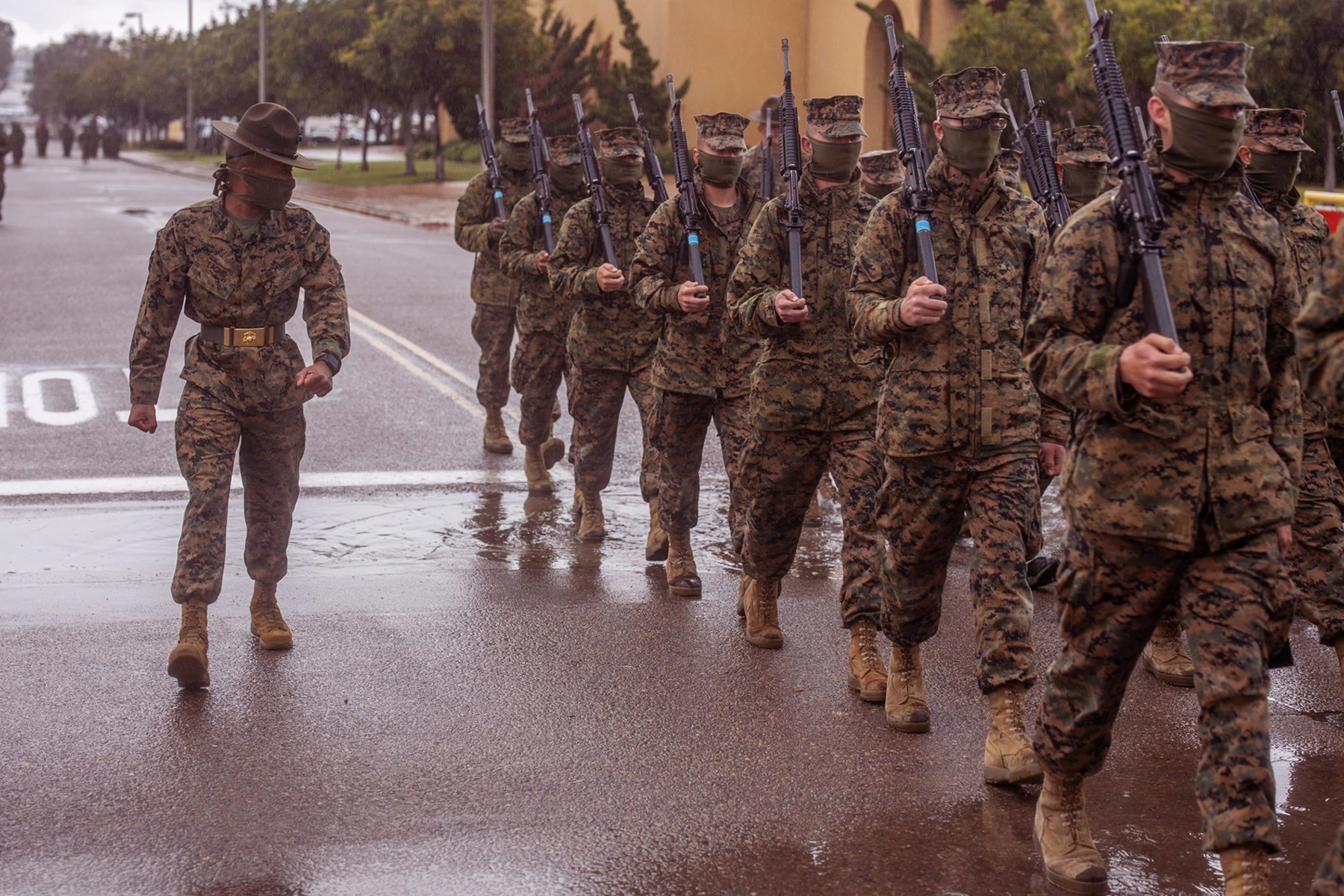 Dozens Of Marine Recruits At Boot Camp In San Diego Have Covid 19 Military Com - marine corps meeting center roblox