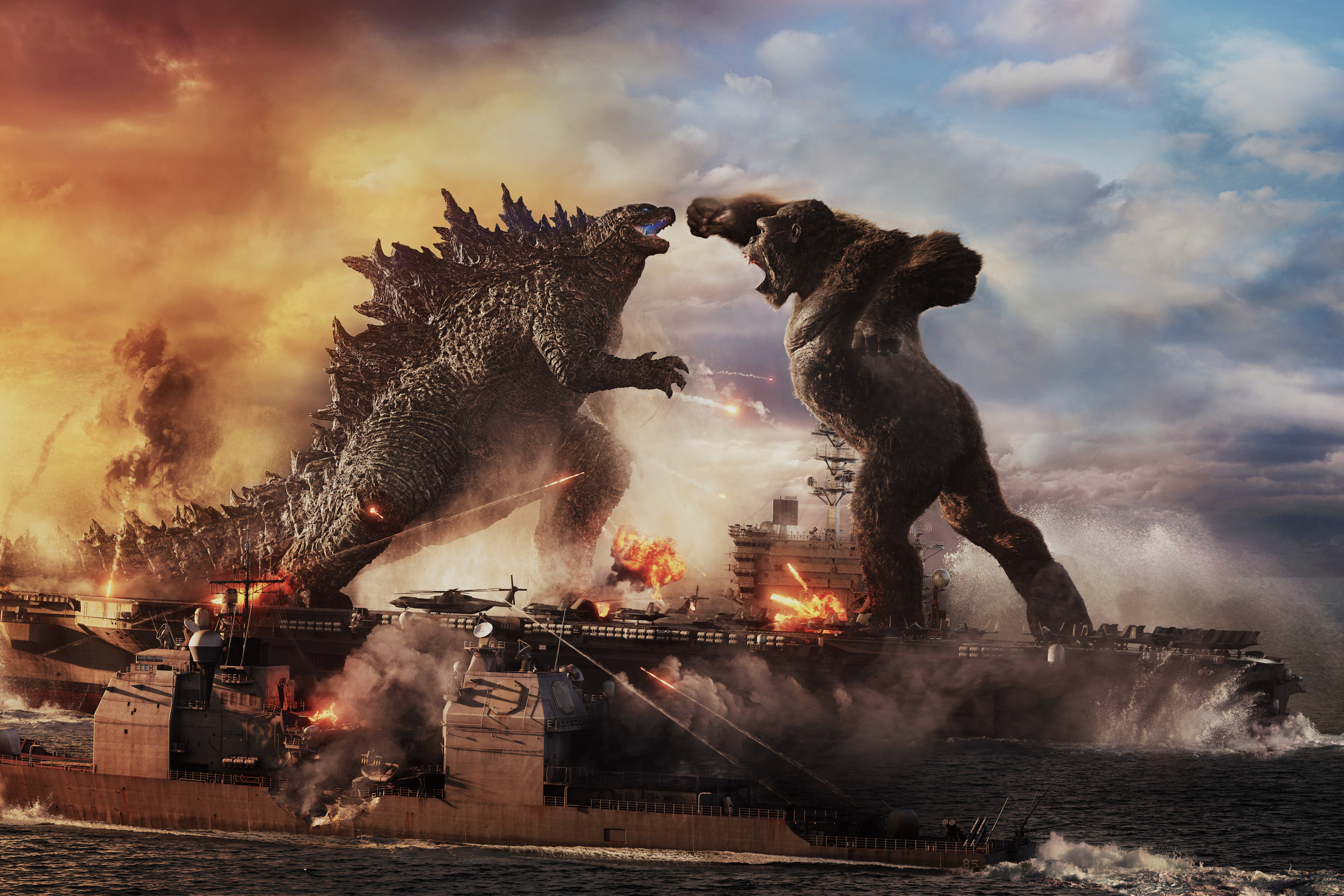 godzilla and kong war