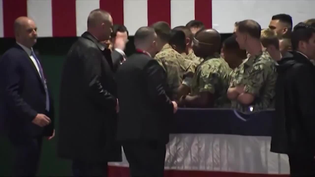 Biden Greets US Military Personnel After Arriving in Japan