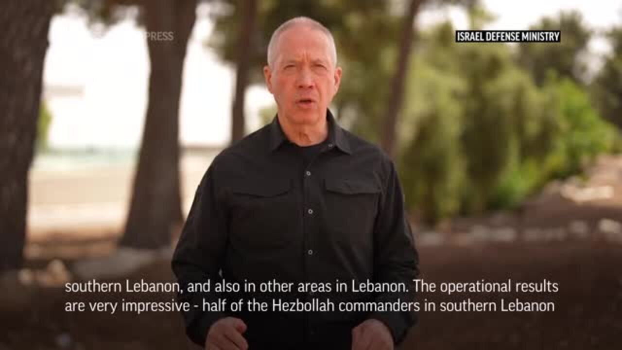 Half of Hezbollah Commanders in South of Lebanon 'Eliminated,' Israel Defence Minister Says