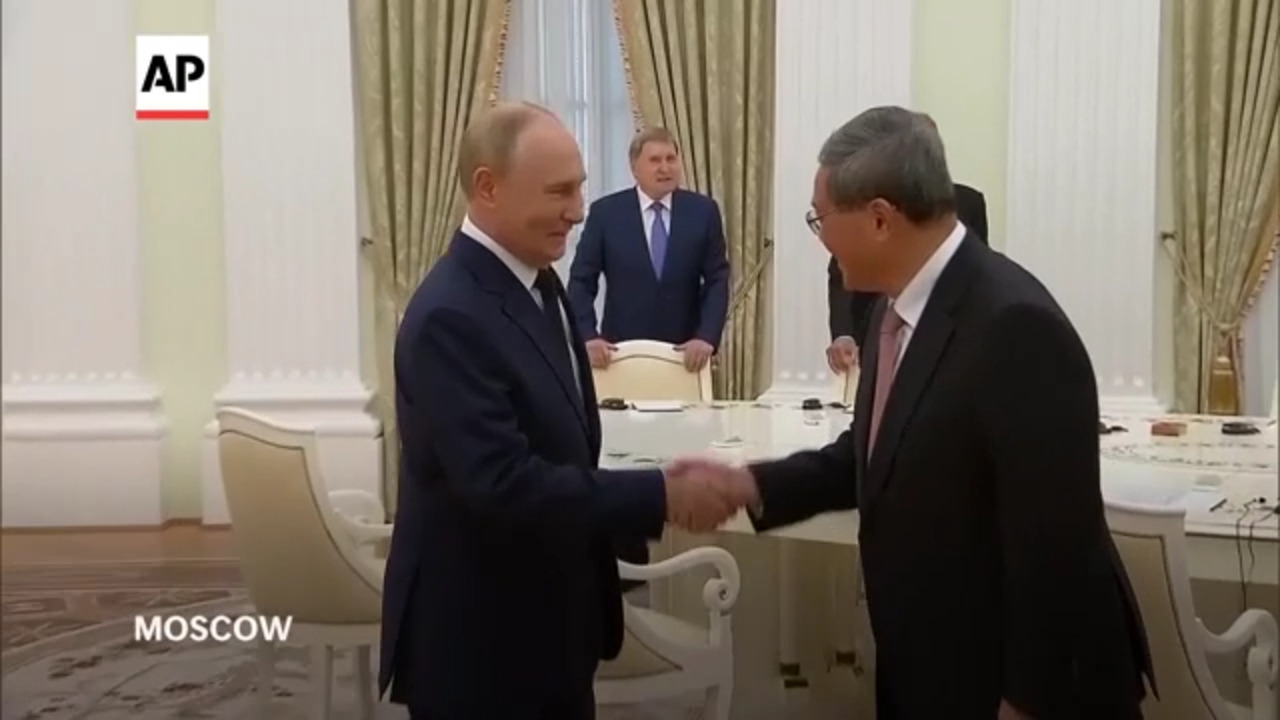 Putin Meets Chinese Premier Li Qiang in Moscow