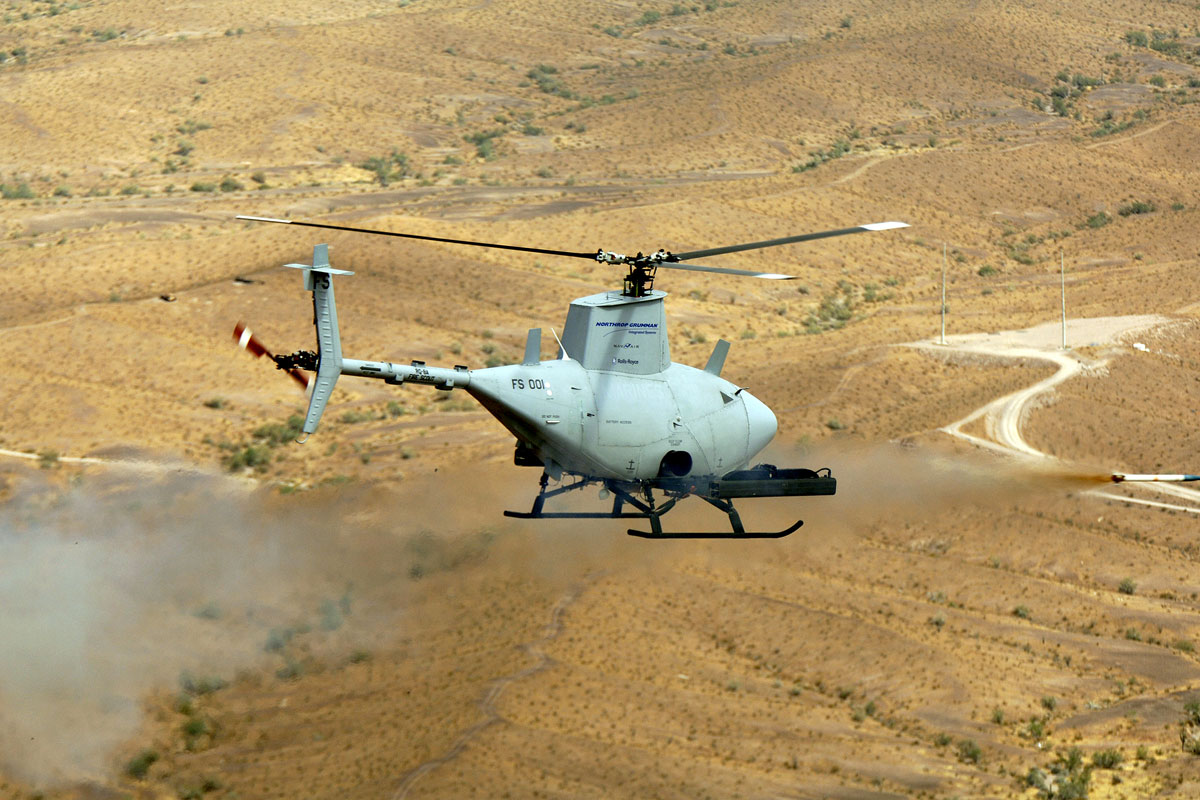 World Exclusive: U.S. Navy MQ-8B Firescout drone copter returns to service  after grounding. And conducts Dual Air Vehicle operations too. - The  Aviationist