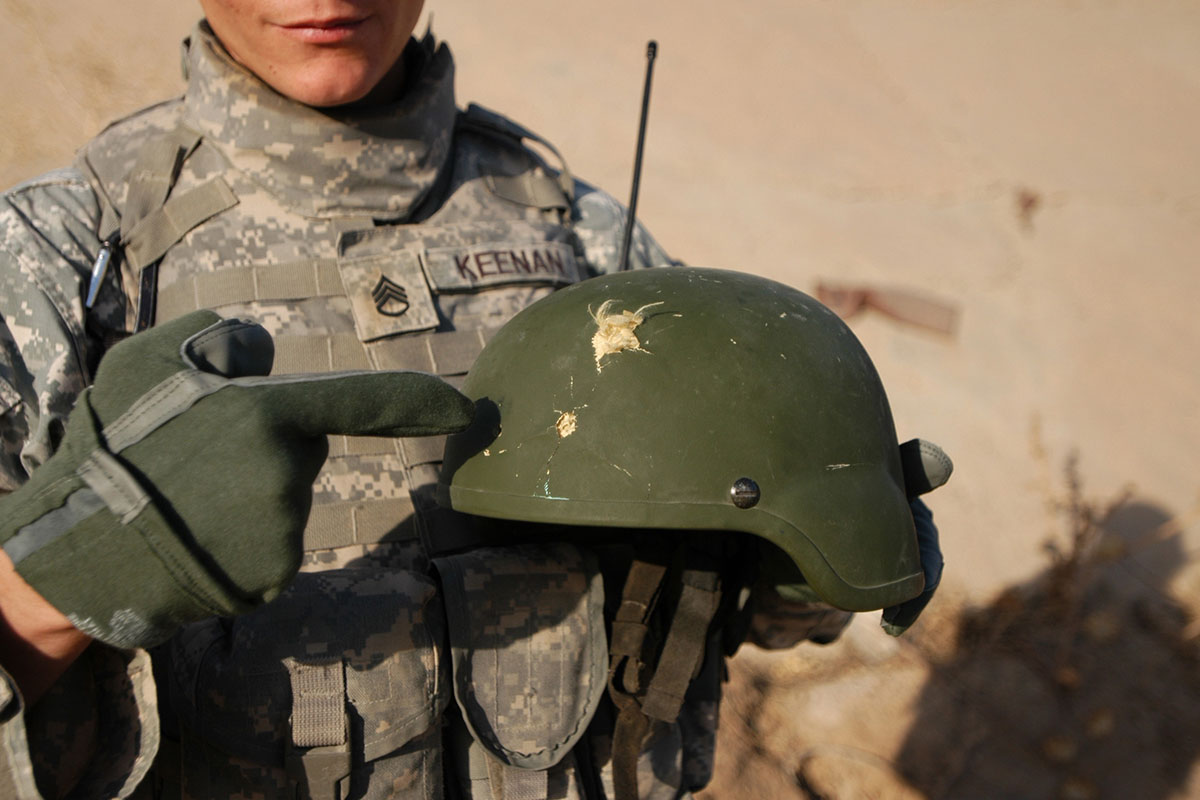 futuristic combat helmets