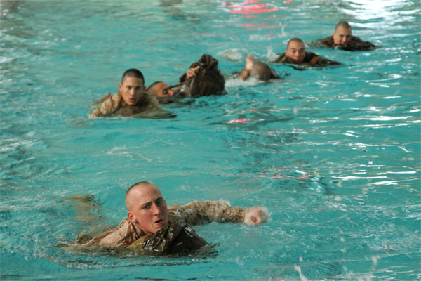 navy boot camp swimming