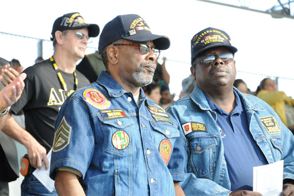 Vietnam veterans Robert Rivers and Daniel Brown