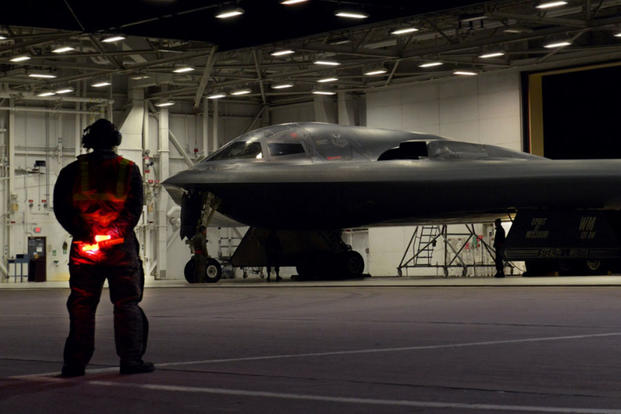 A Whiteman Air Force Base B-2 flew a long-range mission to Pacific Command AOR over the weekend of Oct. 28, 2017. These missions demonstrate our commitment to allies. (U.S. Strategic Command photo)