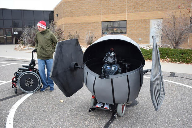 Cole Geraghty in his Tie Fighter costume. (Courtesy of Stephanie Geraghty)