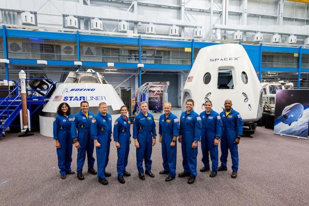 NASA introduced to the world on Aug. 3, 2018, the first U.S. astronauts who will fly on American-made, commercial spacecraft to and from the International Space Station. (Photo: NASA)