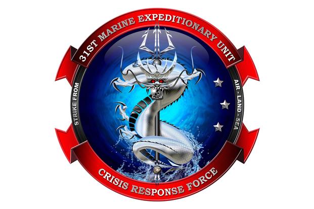Newly-designed official crest for the Japan-based 31st Marine Expeditionary Unit. (U.S. Marine Corps Image)