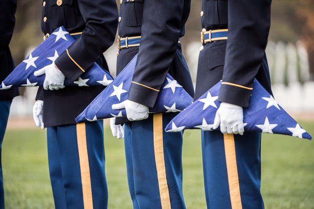 military funeral flag presentation protocol