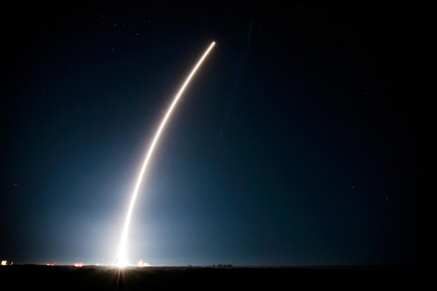 An Atlas V rocket carrying the Space Based Infrared System (SBIRS) GEO Flight 4 satellite lifts off from Cape Canaveral Air Force Station, Fla., Jan. 19, 2018. (U.S. Air Force illustration/Dalton Williams)