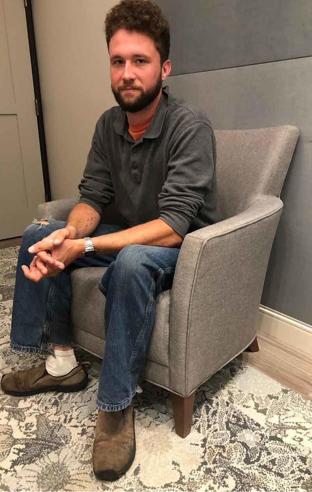 Joshua Maloney, 30, graduated from the intensive clinical program last year. He said hearing from other veterans helped him challenge his own negative thought processes and assumptions. (Hope Hodge Seck/Military.com)