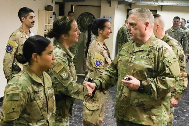 Gen. Milley visited troops at Union III Coalition Base, Baghdad, Iraq.