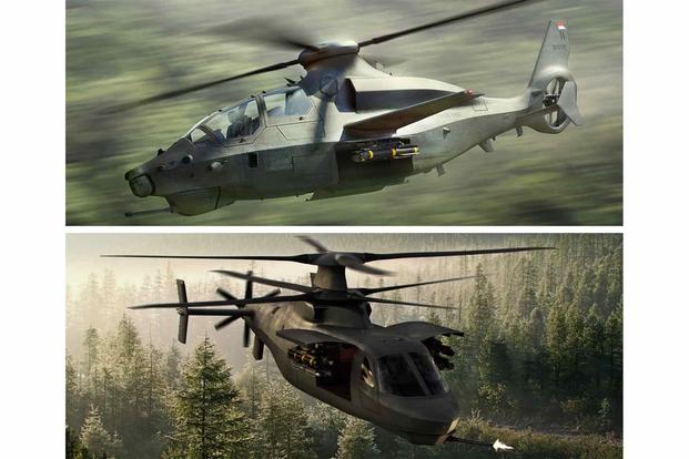 Lockheed's RAIDER X coaxial helicopter  and Bell's "360 Invictus" single-rotor concept.