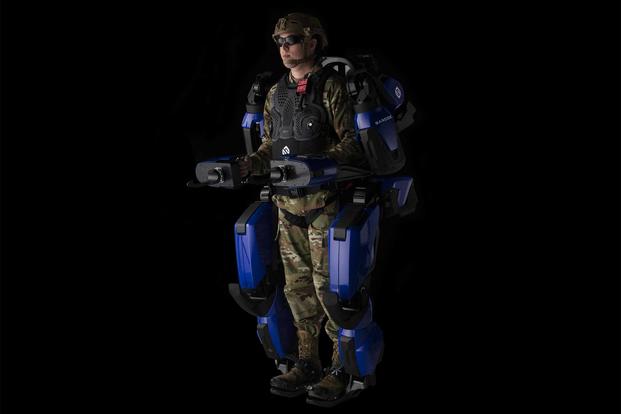 Prototype of the Guardian XO Alpha full-body robotic exoskeleton.
