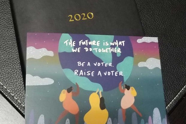 postcard sent to registered voters