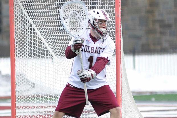 Marine 1st Lt. Clark Perkins played lacrosse for Colgate University