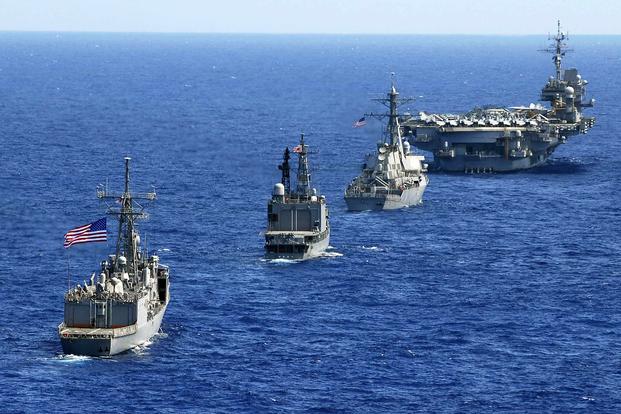 U.S. and Japanese ships take part in RIMPAC 2008