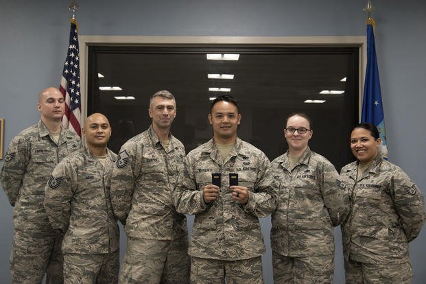 Master sergeant recently selected for Officer Training School