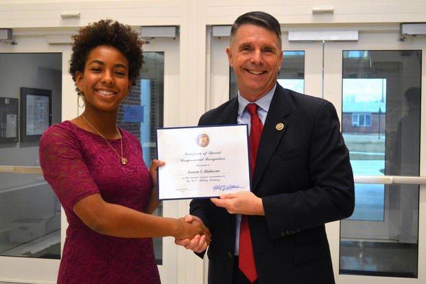Virginia representative congratulates student on West Point nomination
