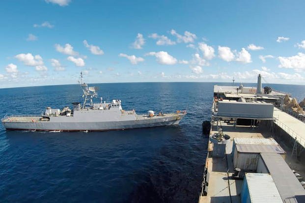 Iranian warships seen in the Atlantic Ocean