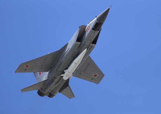 Russian Air Force MiG-31K jet.