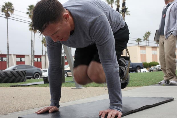 Fitness challenge includes atomic push-ups.